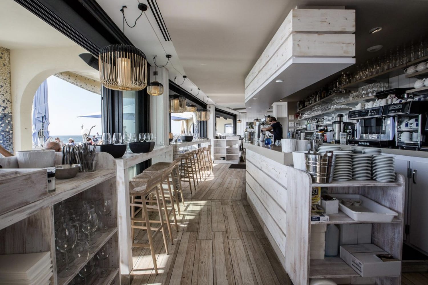 Cocktails maison bar de plage Capbreton